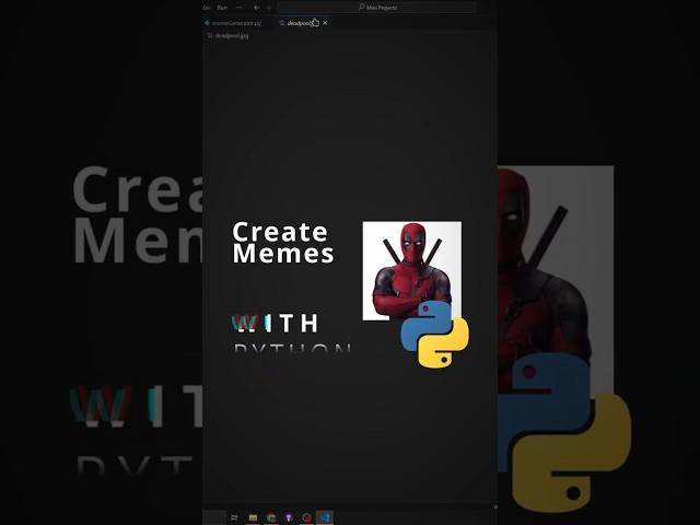 Generate Memes With Python! #python #programming #coding