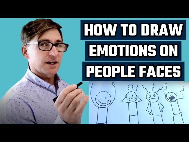 Graphic Facilitation - How To Draw Emotions on People Faces For Your Video Storyboards