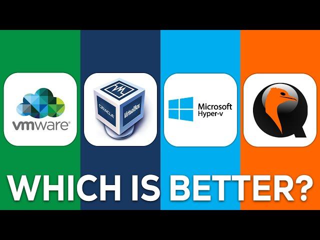 VMware vs VirtualBox vs Hyper-V vs QEMU | Which Virtual Machine is Best? (2025)