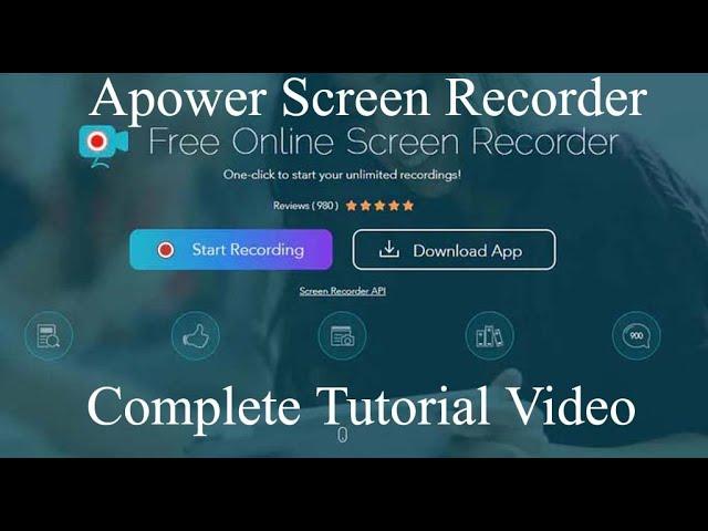 Best Screen Recorder for PC (APowerSoft Screen Recorder) | Laptop mein kise HD Screen Record karein