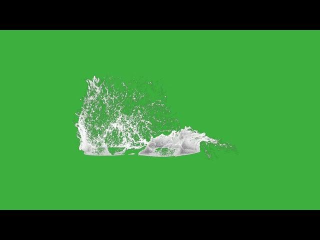 Realistic water splash green screen / TOP VIDEO 2023