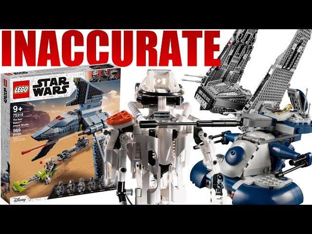 10 of the MOST INACCURATE LEGO Star Wars Sets!