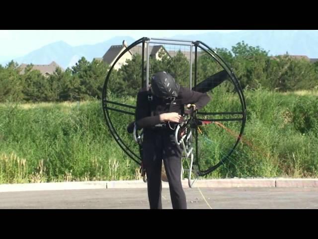 World's Easiest Paramotor/Powered Paraglider/Paragliding Equipment 2009