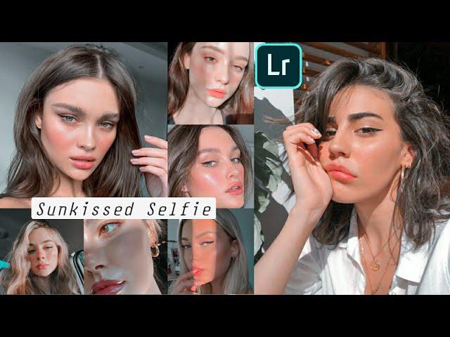 Sunkissed Selfie Preset - Skin Tone Friendly Preset Lightroom Mobile Free Dng Xmp