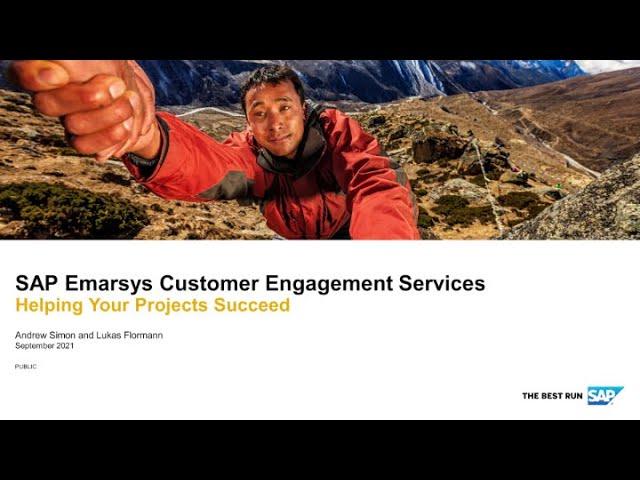 SAP Emarsys Customer Engagement Services