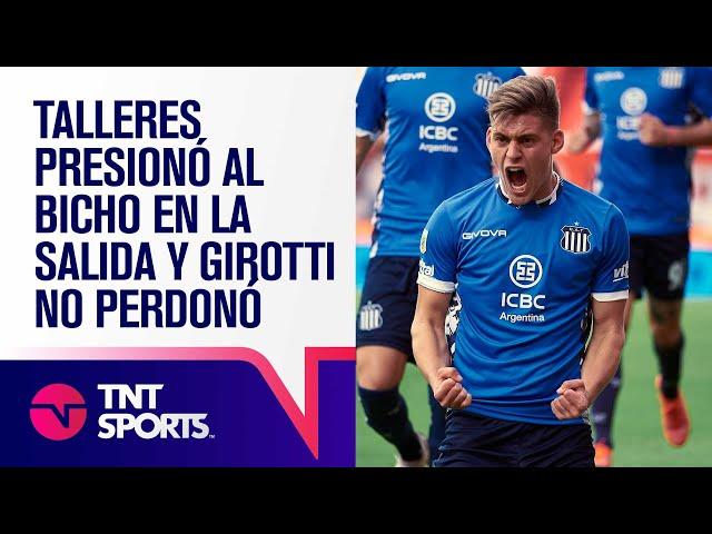 Talleres presionó al BICHO y GIROTTI no perdonó con una gran definición para el primero 