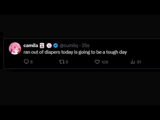 Vedal Tweets On Camila's Account