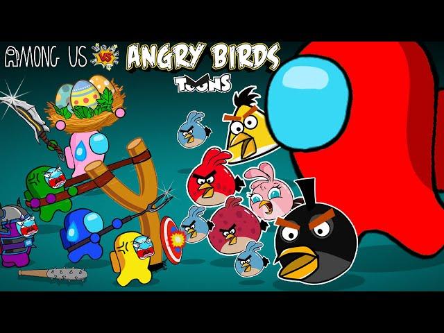 어몽어스 VS 앵그리 버드 (Angry Birds) | AMONG US ANIMATION