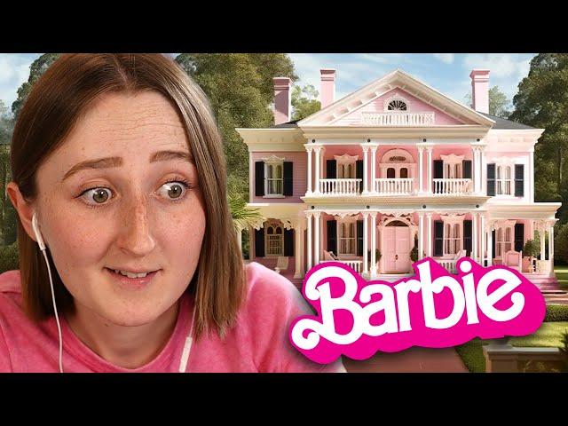 i built the viral barbie dreamhouse in the sims