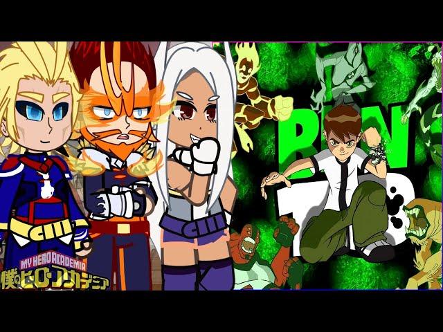 MHA/BNHA Pro heroes react to Ben 10