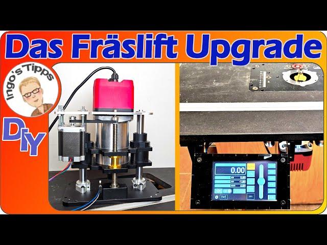 Fräslift Upgrade mit AUK-Tools 1500W Router, Spannzange 12mm & elektr. Touch Routerlift | IngosTipps