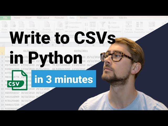 Python Tutorial - How to Read and Write to CSV Files [2020]