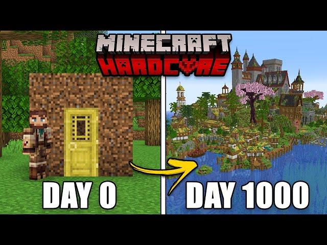 I Survived 1000 Days on an ISLAND in Hardcore Minecraft! [FULL MOVIE]