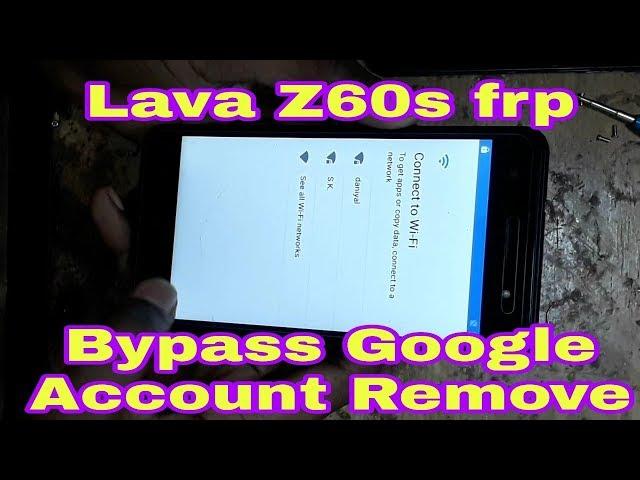 Lava Z60s frp Unlock bypass Google Account Remove without pc 100% Solution