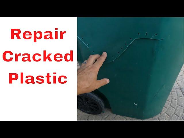 Cracked Plastic Repair - Stitched