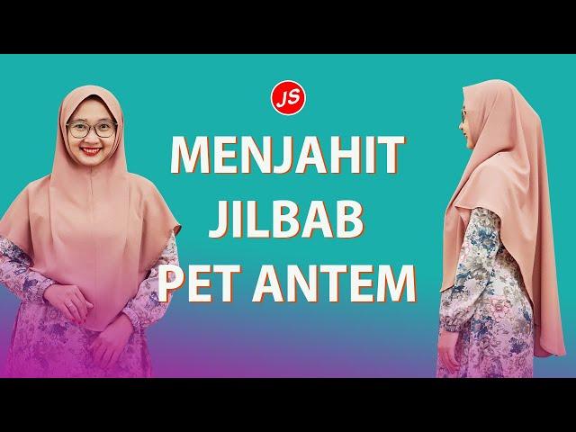 Menjahit Kerudung Bergo Jilbab Pet Antem Dewasa