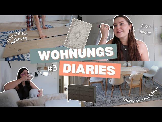 ESSZIMMER Makeover, TEPPICHE kaufen, 2024 REFLEKTIEREN | Vlog Wohnungs Diary #3