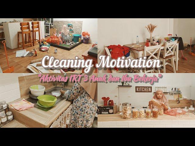 KEGIATAN IRT 3 ANAK TANPA ART YANG HIDUP DI DESA|CLEANING MOTIVATION|BEBERES KUE UNTUK IDUL ADHA