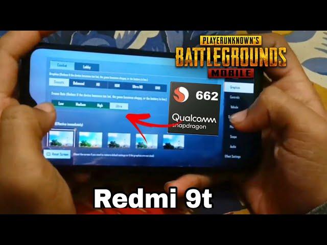 Redmi 9T Pubg Test | Snapdragon 662 with GFX