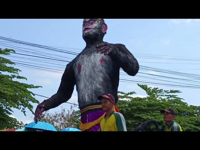 JUARA 1 LUTUNG KASARUNG DI KARNAVAL HUT KE 79 REPUBLIK INDONESIA KECAMATAN AJIBARANG