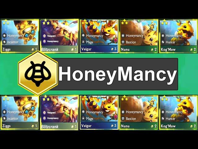 ALL "Bee Friend" ⭐⭐⭐. Honeymancy Reroll teamcomp TFT set 12