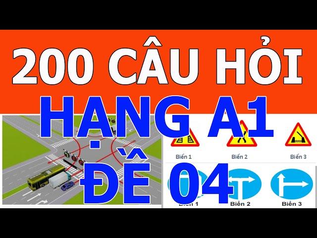  Mẹo 200 câu hỏi lý thuyết thi bằng lái xe máy A1 mới nhất 2024 ️ Giải đề 04