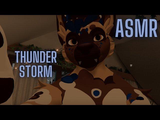 [Furry ASMR] Your Wild Dog Boyfriend Helps Calm You Down During A Thunderstorm (Personal Attention)