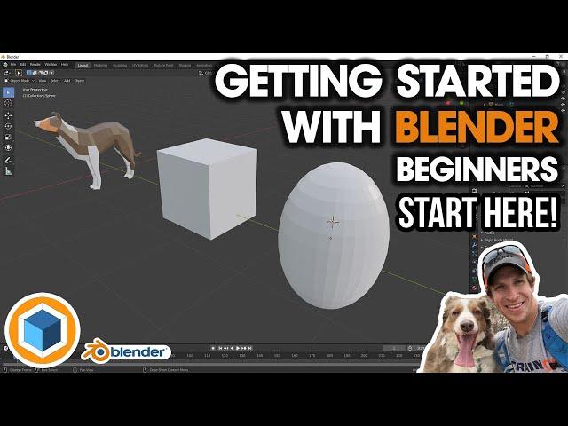 Getting Started Modeling in Blender Part 1 - BEGINNERS START HERE!