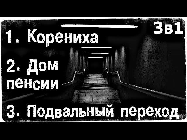 Истории на ночь (3в1): 1.Корениха, 2.Дом пенсии, 3.Подвальный переход