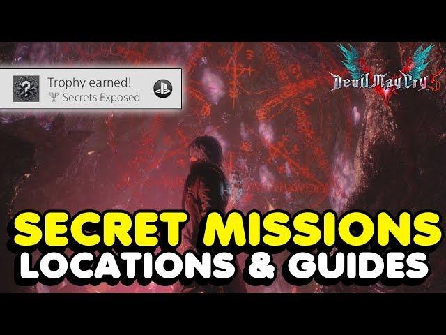 DMC 5 - All Secret Mission Locations & Walkthrough In Devil May Cry 5 (Secrets Exposed Trophy Guide)