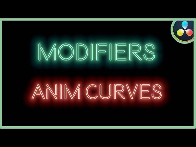 Modifiers Explained | Anim Curves | DaVinci Resolve 17 | NERD Stuff