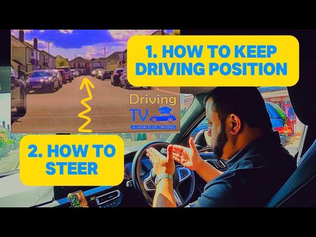 HOW TO KEEP NORMAL DRIVING POSITION and HOW TO STEER GOING ROUND | Centered Driving Position!
