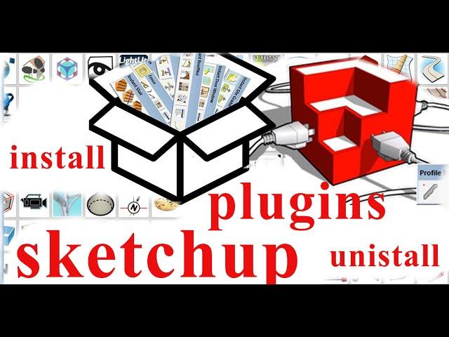 How to install sketchup plugin or uninstall sketchup extension. .rbz,rb,rbs file.Tutorial.Beginners.