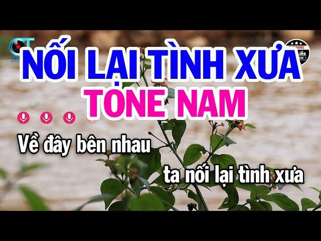 Karaoke Nối Lại Tình Xưa Tone Nam Fm || Nhạc Sống Mới || Karaoke Kim Liễu