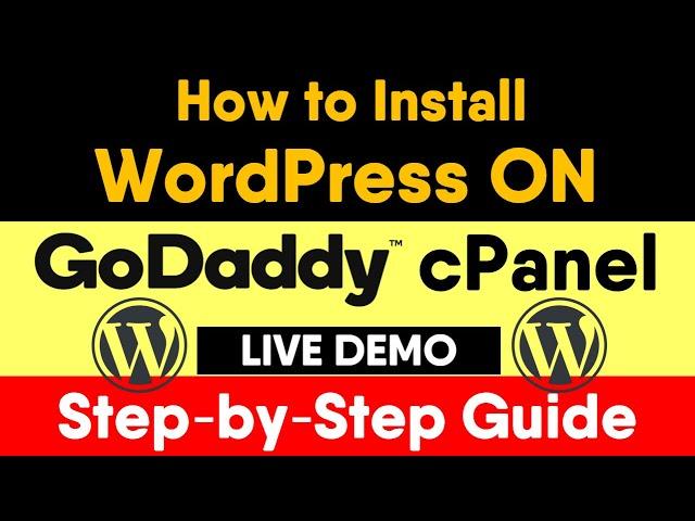 How to Install WordPress on GoDaddy Web Hosting cPanel 2020 | GoDaddy WordPress Install | Hindi