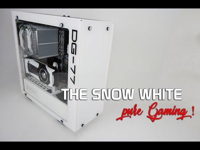 The Snow White PC Build EVGA DG 77 AMD RYZEN GTX 1080 GSKILL SNIPER