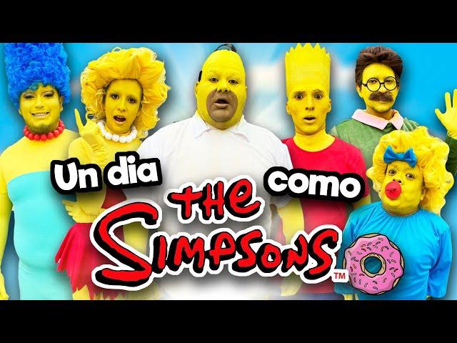 Un día como los personajes de LOS SIMPSONS !! / Memo Aponte