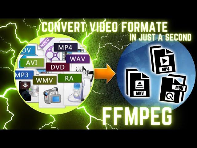 Convert Video || to MP4 MKV MOV 3GP AVI FLV F4V SWF WEBM HTML5 in just a second || FFMPEG