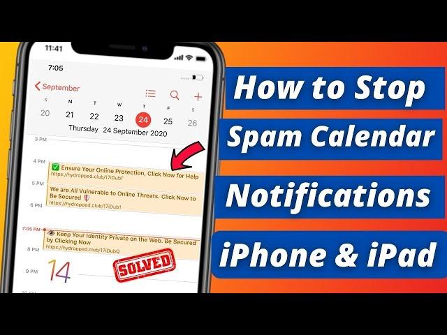 your iPhone has been hacked message calendar virus | my iPhone calendar has been hacked Fixed 2022 