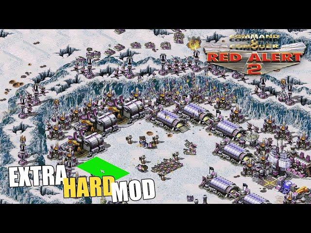 Red Alert 2 | Extra Hard Mod | A PRISM WALL | 1 vs 7 brutal ai