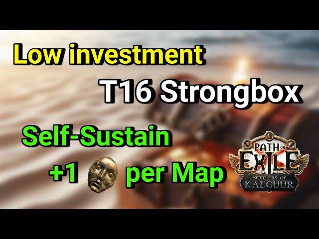 [PoE 3 25] The only low investment strongbox farming in T16 I would do | Farming T17 maps for profit