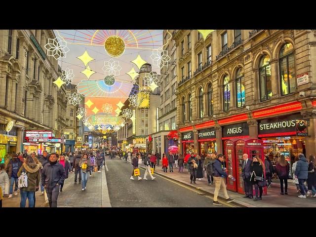 London Ramadan Lights 2025 ️ West End Walking Tour | 4K HDR