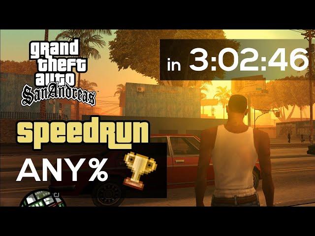 GTA San Andreas Speedrun - Any% in 3:02:46 (Former World Record)