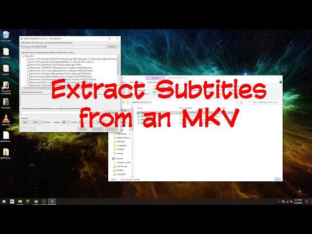 How to Extract Subtitles from an MKV File