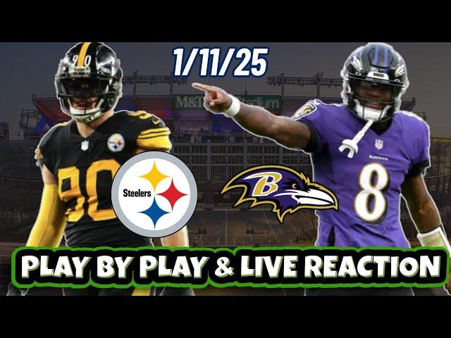 Baltimore Ravens vs Pittsburgh Steelers Live Reaction | NFL | WILD CARD | 1/11 | Ravens vs Steelers