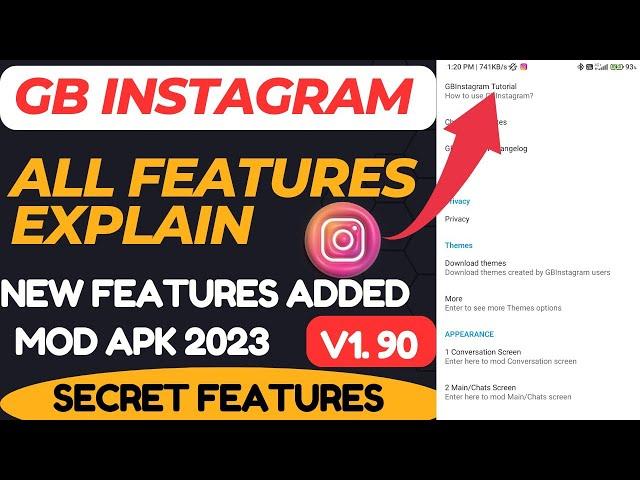 Gb Instagram v1.90 All features Explain  | New Secret features ‍️ | Gb Instagram New update |