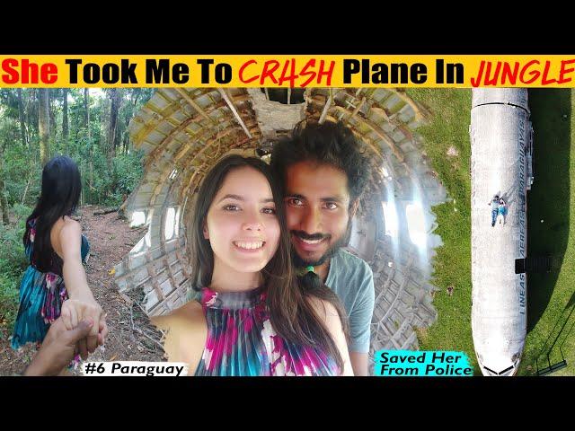 Date on a Crash Plane Site In The Middle of Jungle From Asuncion Paraguay. Indian In Paraguay.