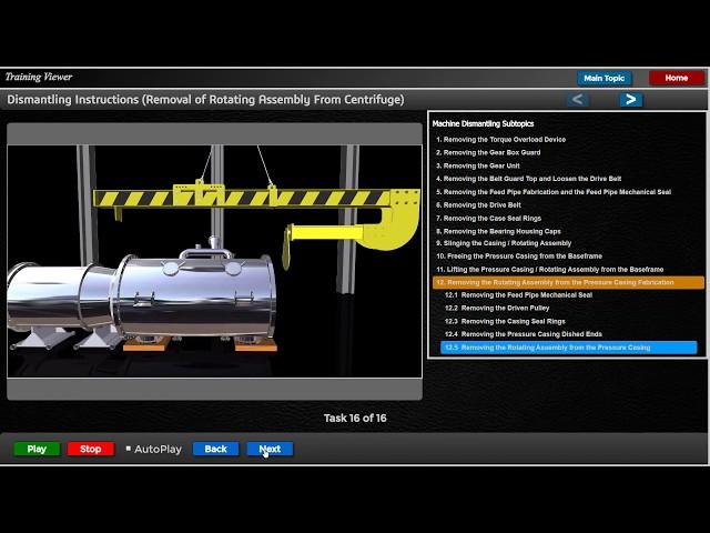 Operator Training System | Machine Operator Training | Training Module | Broadbent Centrifuge