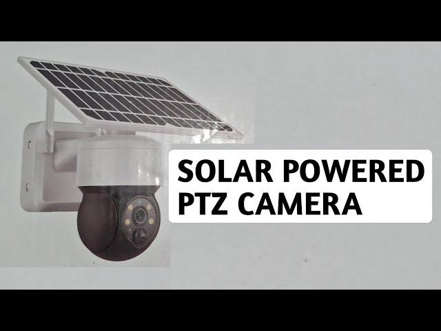 How to install a solar PTZ camera