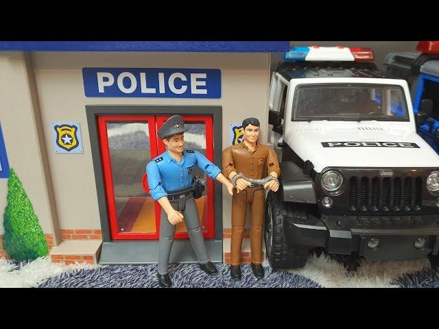 Bruder Police Car / Playmobil Police Station /  Police car toys